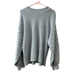 Vince Camuto Women’s Size XXL Gray Bobble Stitch Knit Light Sweater NEW